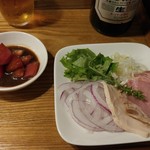 がふうあん - 雲丹とボッタルガの油そば(2016/8)