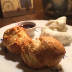 カフェ・ル・プティ・ニ・トロワ - おは湯〜ございます。10連勤が終わり、今日はオフなので早朝軽井沢にモーニングに…胃もたれ気味なのでスコーンで軽めにσ(^_^