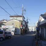 たま木亭 - その踏切を横断して対岸へと移動し