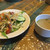 インドカレーツルシ - 料理写真:セットのサラダとスープ