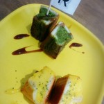 アールフリッターズ - 【2016/8】イートイン。抹茶とはちみつチーズ