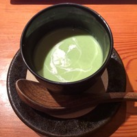 京風鉄板 はせ川 - 枝豆のスープ