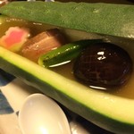 つる幸 - 加賀太胡瓜治部煮。