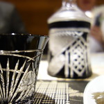 横浜 星のなる木 - 素敵な八千代切子（酒は〆張鶴）