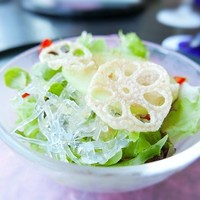 鉄板焼レストラン八景 - 海水晶のサラダ