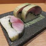 日本料理 晴山 - 氷見の鯖寿司