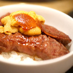 SATOブリアン - ブリ飯　赤うに（唐津）のせ