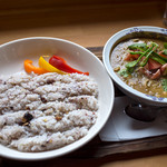 スプーンソング - 「魚の切り身・ココナッツ煮1・スリランカ」（1,300円）。文句なしの美味しさでした。