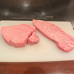 A５の11番のヒレ、A５の9番のイチボ