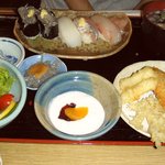 寿司懐石　かご家 - 品数が多くて女性に人気Ｎｏ１の「地魚らんち」