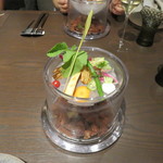 sincere - バーニャカウダ、蟹味噌のソース