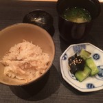 すず木 - お食事：松茸ご飯