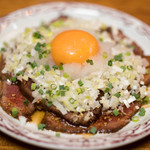 正泰苑 - 2016.8 二代目レアステーキ ピリ辛薬味（1,180円）