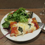 鮎のグリルと名物パイピザ