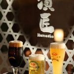 Hamashou Meieki Bettei - お酒にも、しっかりこだわってます。ビール、日本酒、焼酎、ワイン。妥協なしっ！です