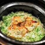 虎白 - 金目鯛と小松菜軸の炊き込みご飯