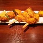 コバラカフェ - 串焼き３種盛り