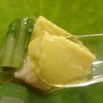 旬菜 おぐら家 - 甘くやわらかな食感のとうもろこしのムースが美味しく、以前よりも見た目味ともに上回っているように感じます。