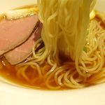 らーめん竹馬 - 冷た〜い牛骨らぁうめんの麺