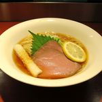 らーめん竹馬 - 冷た〜い牛骨らぁうめん（850円）