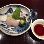 お造り (真鯛・鯵)