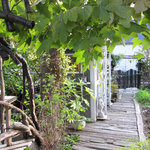 gallery & cafe くらのす - サンルーム横の畑へ：2010年10月