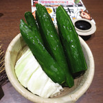 Yamauchinoujou - 特製なめ味噌と新鮮野菜付