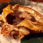 SHO-CHU BAR 高山 - かに味噌甲羅焼き