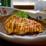 木の香り - ［2016/07］やくぜんオムカレー・サラダ付(850円)