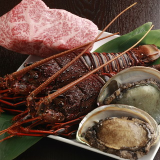 A5ランクのステーキと広島の新鮮な海鮮