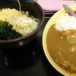 ゆで太郎 - 冷やしたぬきそば、カレーセット