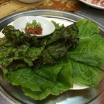 玉一 - サムギョプサルについて来る野菜