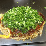 お好み焼き ロンちゃん - 肉玉そばイカ天ねぎかけ