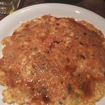 Okonomiyaki Horumon Yaki Taketori - エビ玉子