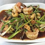 Huapla Chongnonsea - Stir-fried prawns with cashew nut