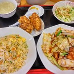 長城 - 回鍋肉定食650円☆＋150円で炒飯変更☆8/11