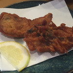 kantou - 2016年8月。さば定食の鯖の唐揚げ。