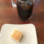 レストラン　ミツヤマ - アイスコーヒーチョイス チーズケーキ
