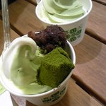 キクスイ - わらび餅のプチ抹茶みるくパフェ