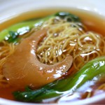 Soup noodles with stewed shark fin