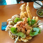 Oshokujidokoro Hakusai - 富士山丼3776円！5人前！！
                        4人で完食･･･めちゃくちゃお腹いっぱいんなる！