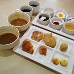 神戸 クック ワールド ビュッフェ 上越店 - 201608　料理4　デザート＆カレー＆コーヒー