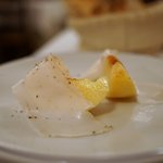 トラットリア　ダル・ビルバンテ・ジョコンド - 白桃と豚の背脂