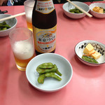 中華料理 七面鳥 - 最初のビールは一番搾り