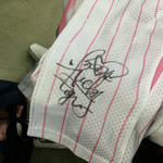京セラドーム大阪 - ラッキーちゃんにサインしてもらえました