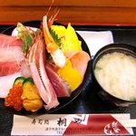 寿司処 桐や - 桐や ＠逗子 海鮮丼 １，０５０円