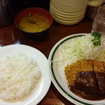 かつれつ四谷たけだ - メンチカツ定食880円