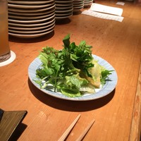 赤坂 金舌 - クレソンとレタスのサラダ
