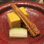 鮨 山浦 - 28年8月　玉子、牛蒡、メロン漬物