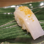 鮨 山浦 - 28年8月　白烏賊　唐墨塩